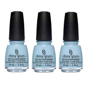 3-Pack China Glaze Nail Polish Long-Lasting & Chip-Resistant - Chalk Me Up! 1556